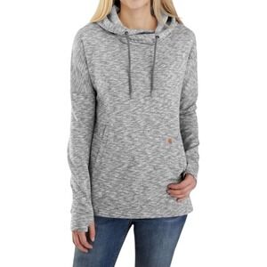 CARHARTT Newberry Hoodie Womens 3X Relaxed Fit Gray Lightweight Pullover 24W/26W
